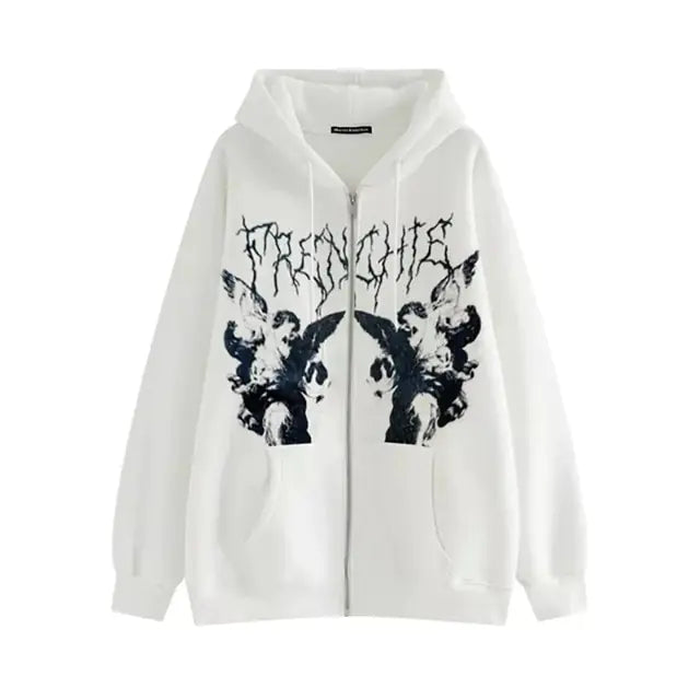 Women's Skeleton Print Hoodies Nestify