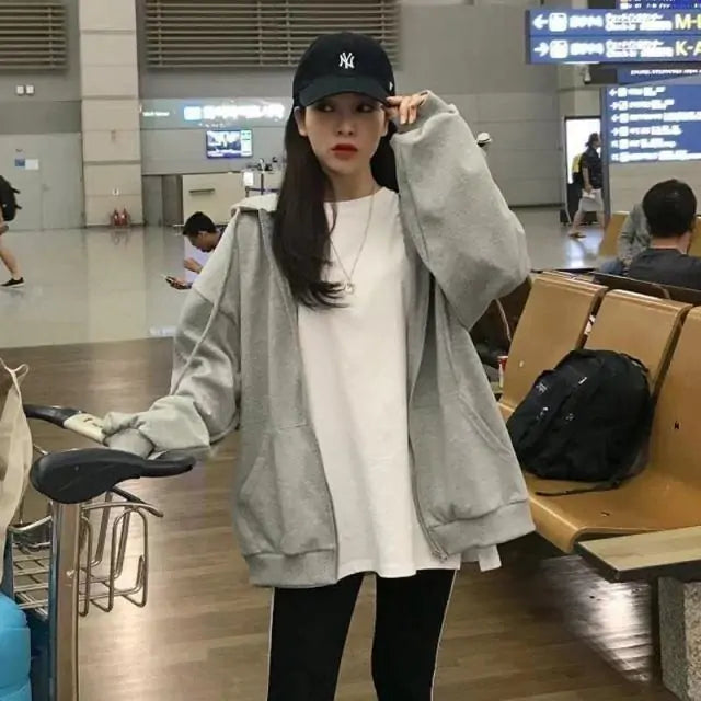 Letter Embroidery Hoodies.