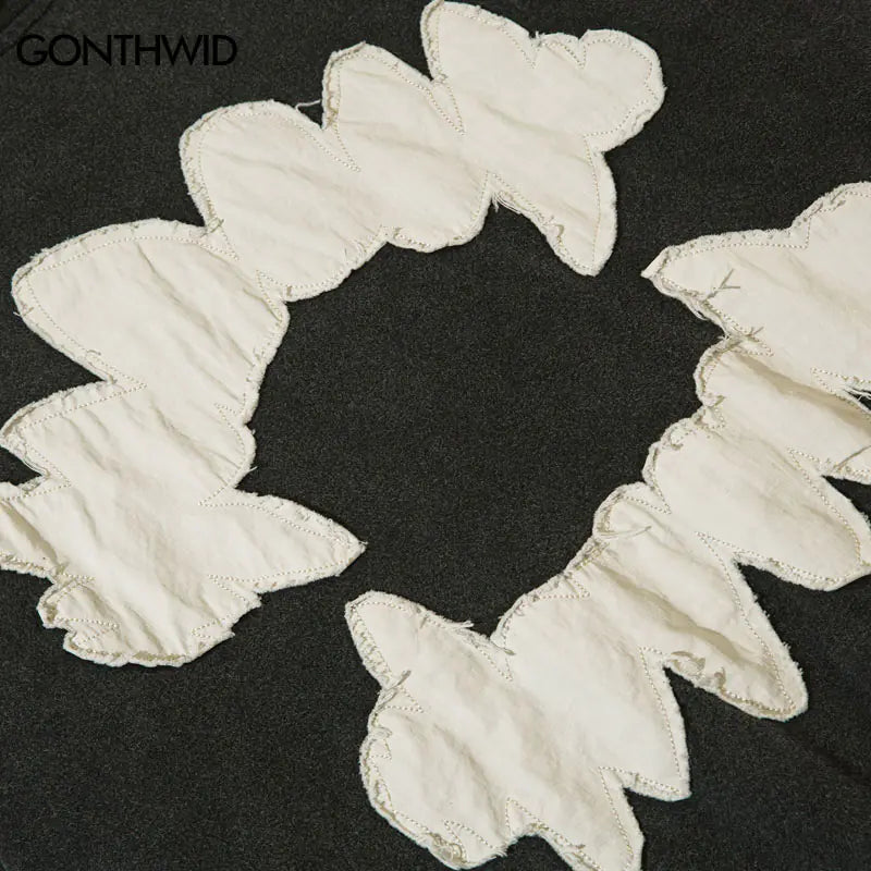 Ripped Teeth Patch Hoodies Nestify