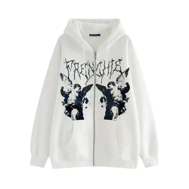 Women's Skeleton Print Hoodies Nestify