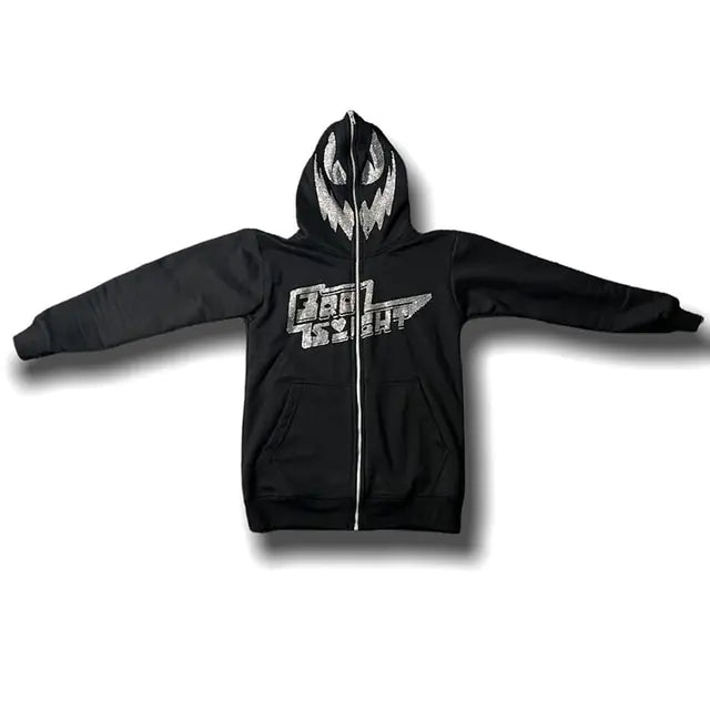 Rhinestone Skeleton Hoodies Nestify