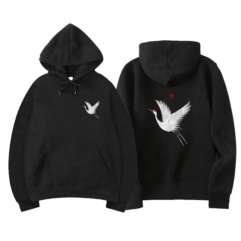 Crane Graphic Hoodie.