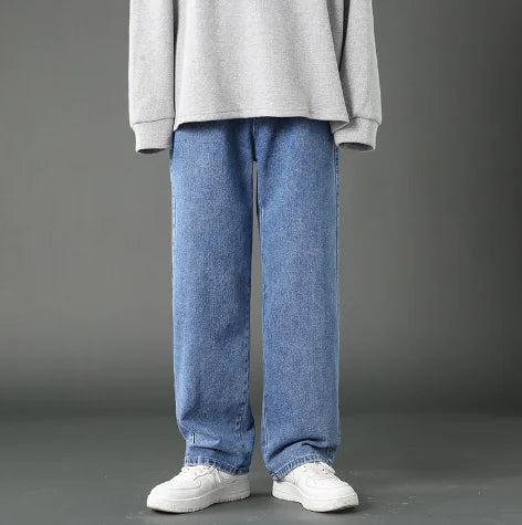 Men's Denim Wide-leg Pants Nestify