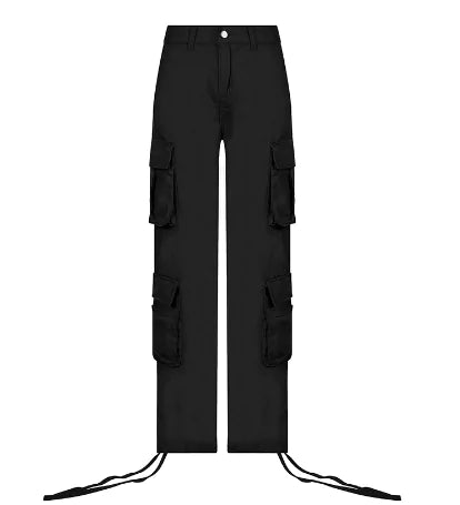 Cargo Solid Baggy Pants Nestify