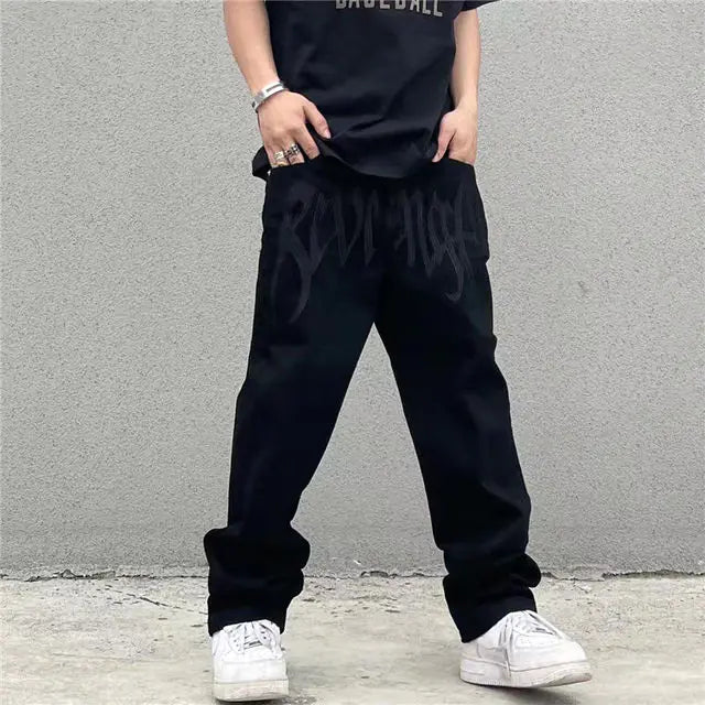 Streetwear Embroidery Baggy Jeans Nestify