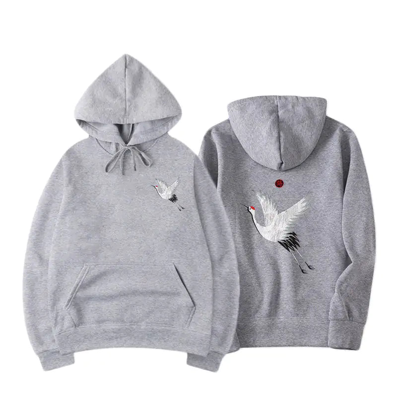 Crane Graphic Hoodie.