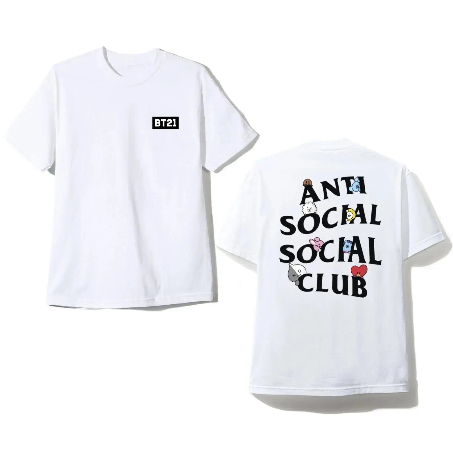 BTS x BT21 Exclusive Peekaboo T-Shirt Nestify