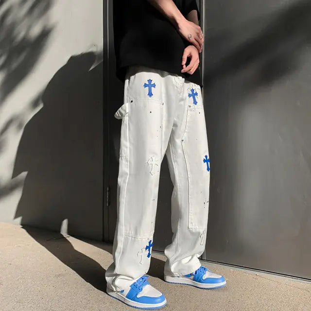 Streetwear Embroidery Baggy Jeans Nestify