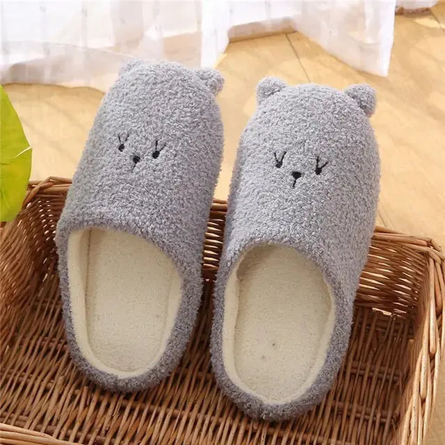 Love Heart Fluffy Slippers Nestify