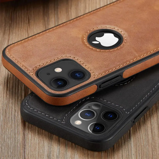 Luxury PU Leather Phone Case For iPhone 13 Pro 11 12 Pro Max XR XS Max X 7  Plus  13 Pro Max  case leather Slim Soft Back Cover Nestify