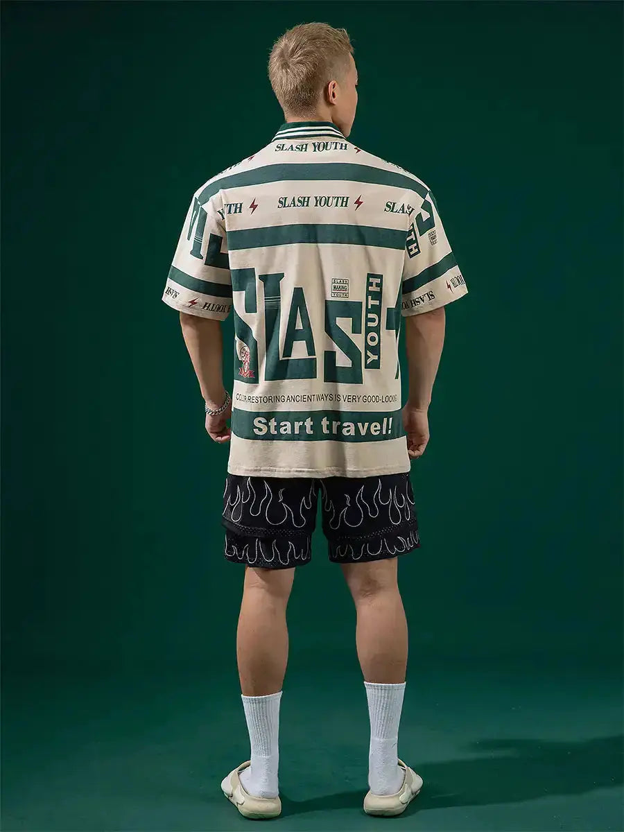 Oversized Slash Polo Shirt Nestify