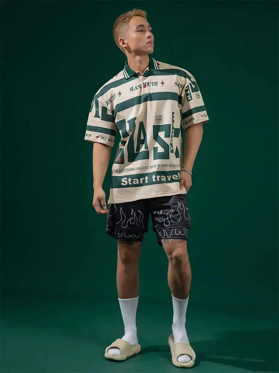 Oversized Slash Polo Shirt Nestify