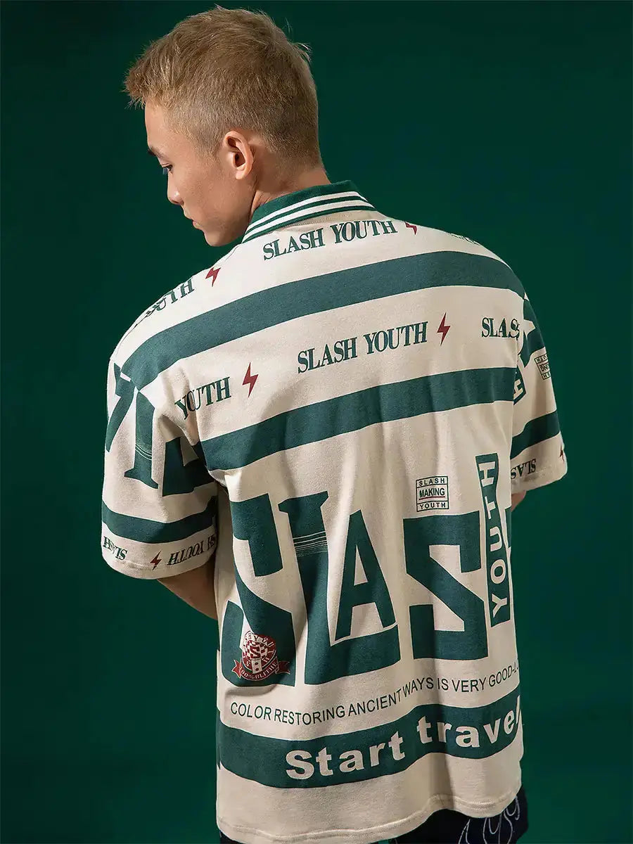 Oversized Slash Polo Shirt Nestify