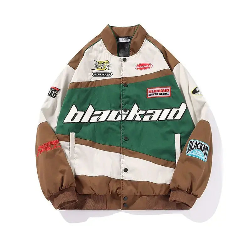 Streetwear Letter Print Motorcycle Jacket Nestify