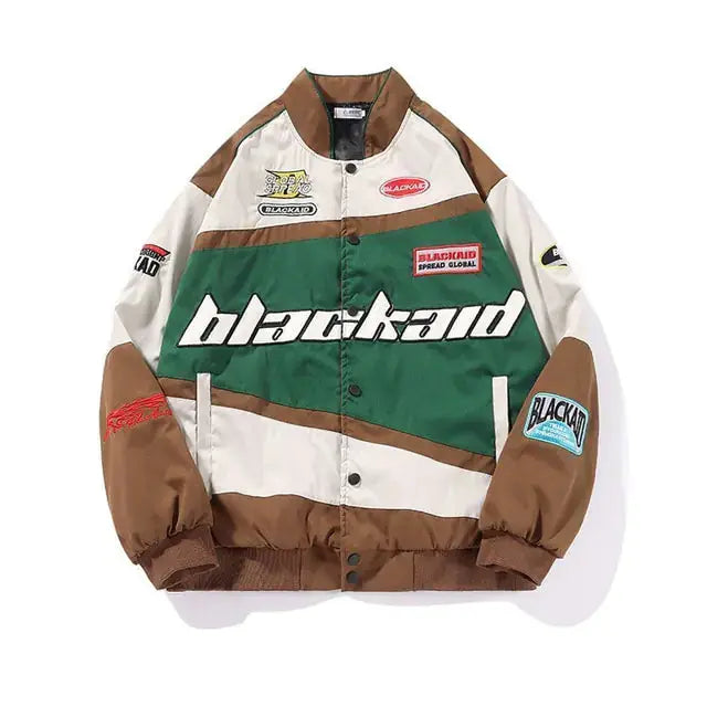 Streetwear Letter Print Motorcycle Jacket Nestify