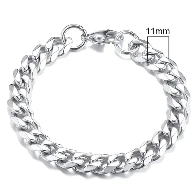 Vnox Men's Chunky Curb Chain Bracelet Nestify