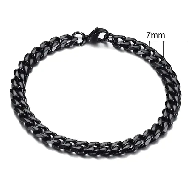 Vnox Men's Chunky Curb Chain Bracelet Nestify