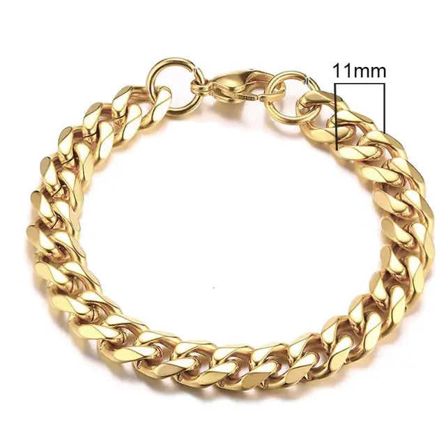 Vnox Men's Chunky Curb Chain Bracelet Nestify