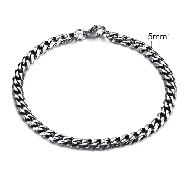 Vnox Men's Chunky Curb Chain Bracelet Nestify