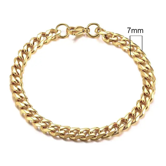 Vnox Men's Chunky Curb Chain Bracelet Nestify