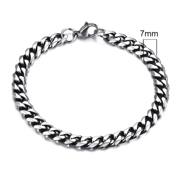 Vnox Men's Chunky Curb Chain Bracelet Nestify