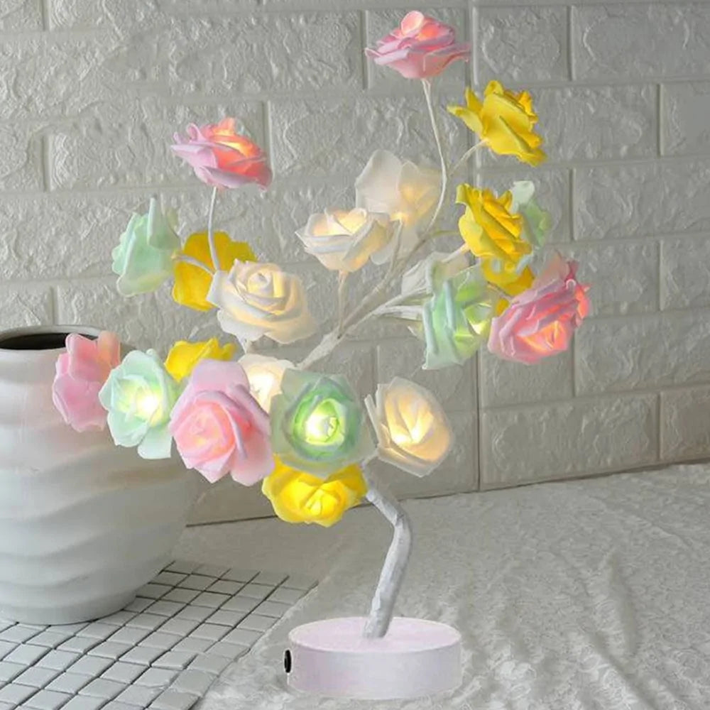 LED Rose Flower Table Lamp Nestify