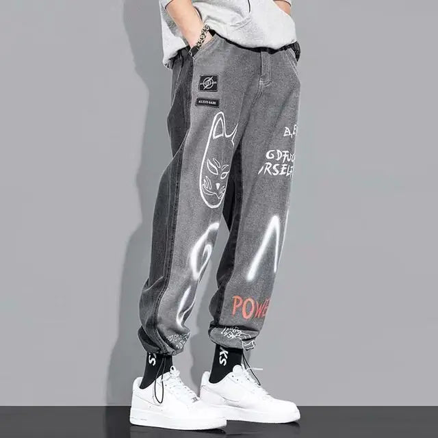 Korean Hip Hop Men's Jeans Nestify