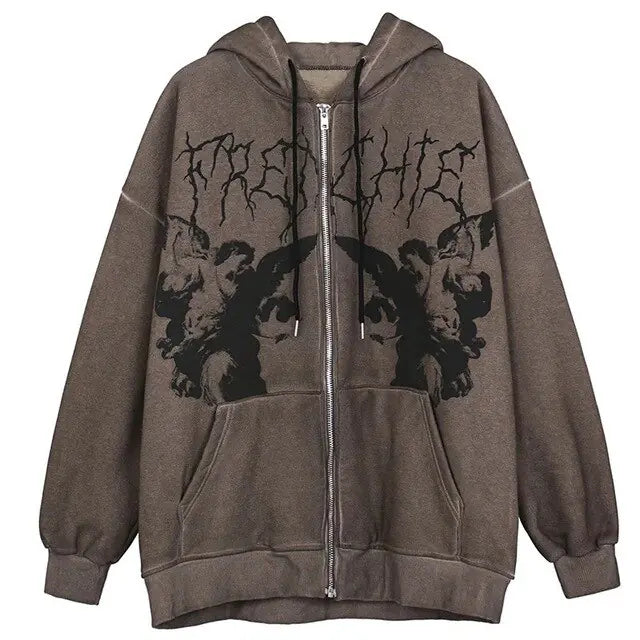 Women's Skeleton Print Hoodies Nestify
