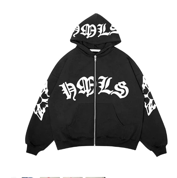 Vintage Flame Hoodies.