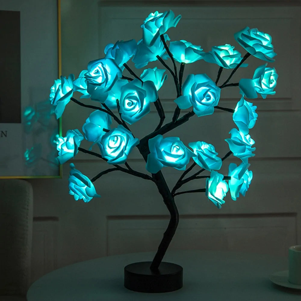 LED Rose Flower Table Lamp Nestify