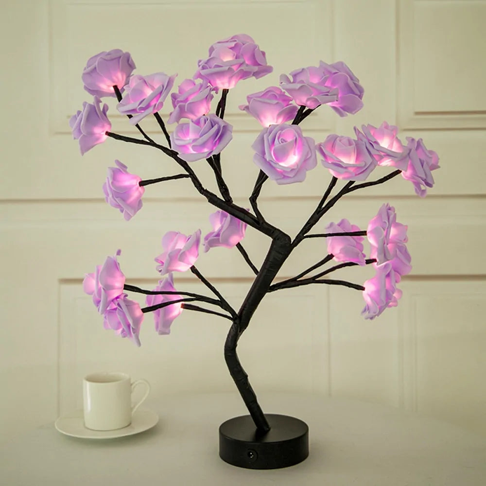 LED Rose Flower Table Lamp Nestify