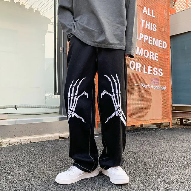 Streetwear Embroidery Baggy Jeans Nestify