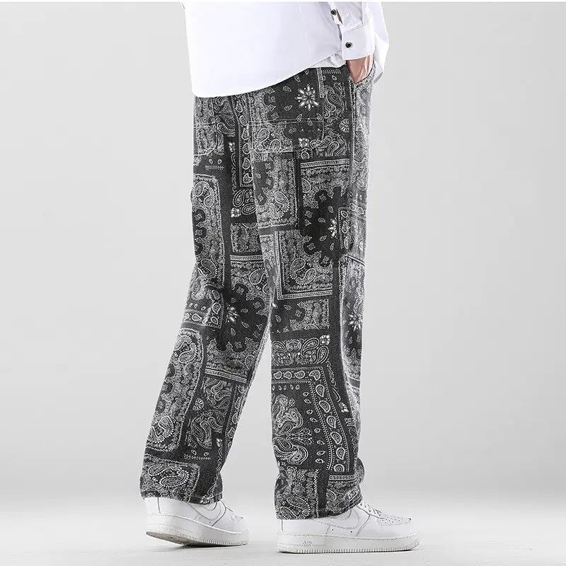 Printed Men's Loose Pants Nestify