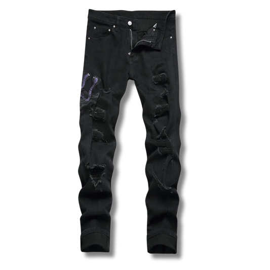 Black Python Jeans Nestify