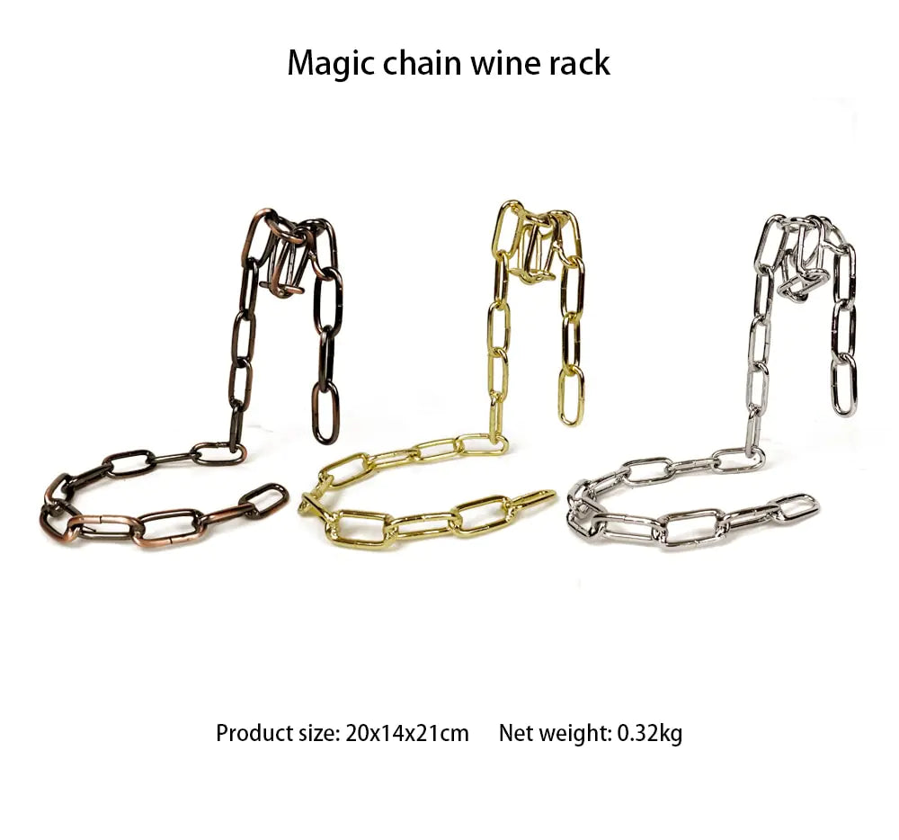 Metal Chain Hanging Wine Rack Nestify