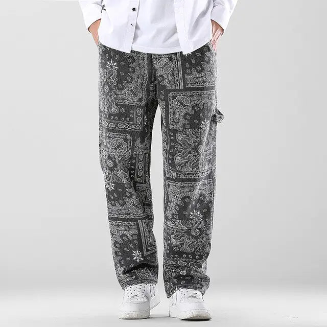 Printed Men's Loose Pants Nestify