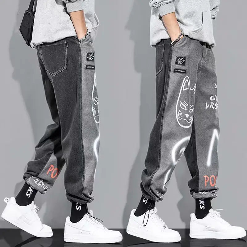 Korean Hip Hop Men's Jeans Nestify