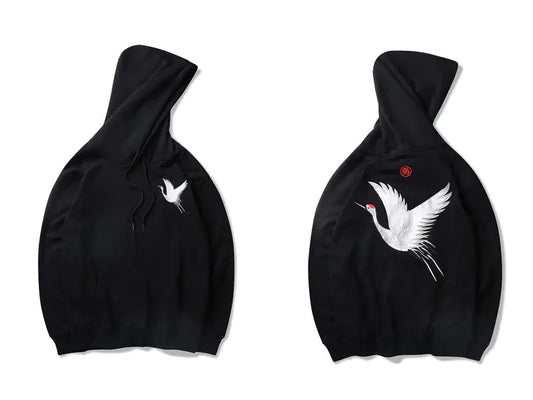 Crane Graphic Hoodie.