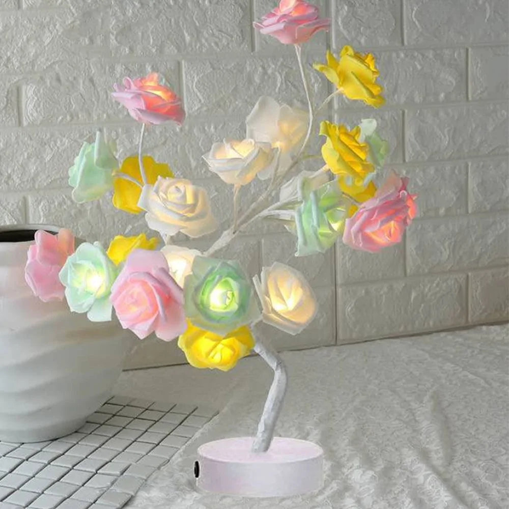 LED Rose Flower Table Lamp Nestify