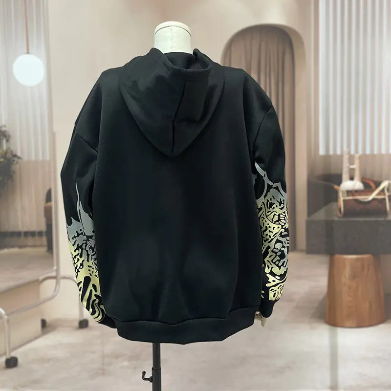 Streetwear Skull Print Hoodies.