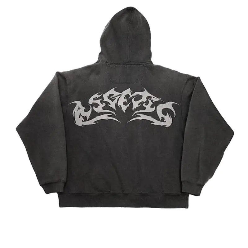 Vintage Flame Hoodies.