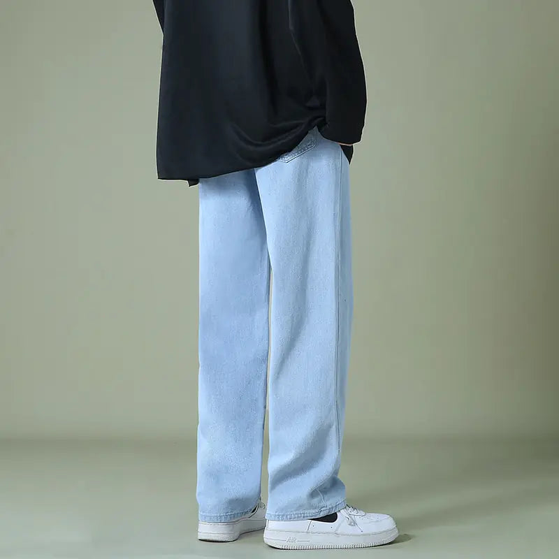 Men's Denim Wide-leg Pants Nestify