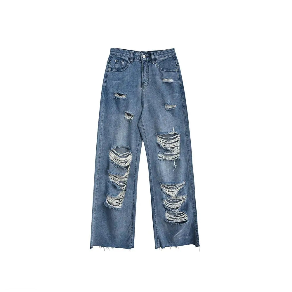 High Waist Ripped Jeans Nestify