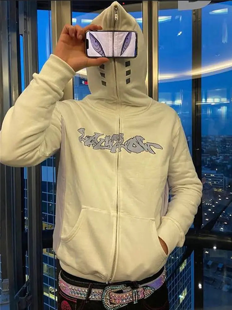 Full Zip Star Print Hoodies Nestify
