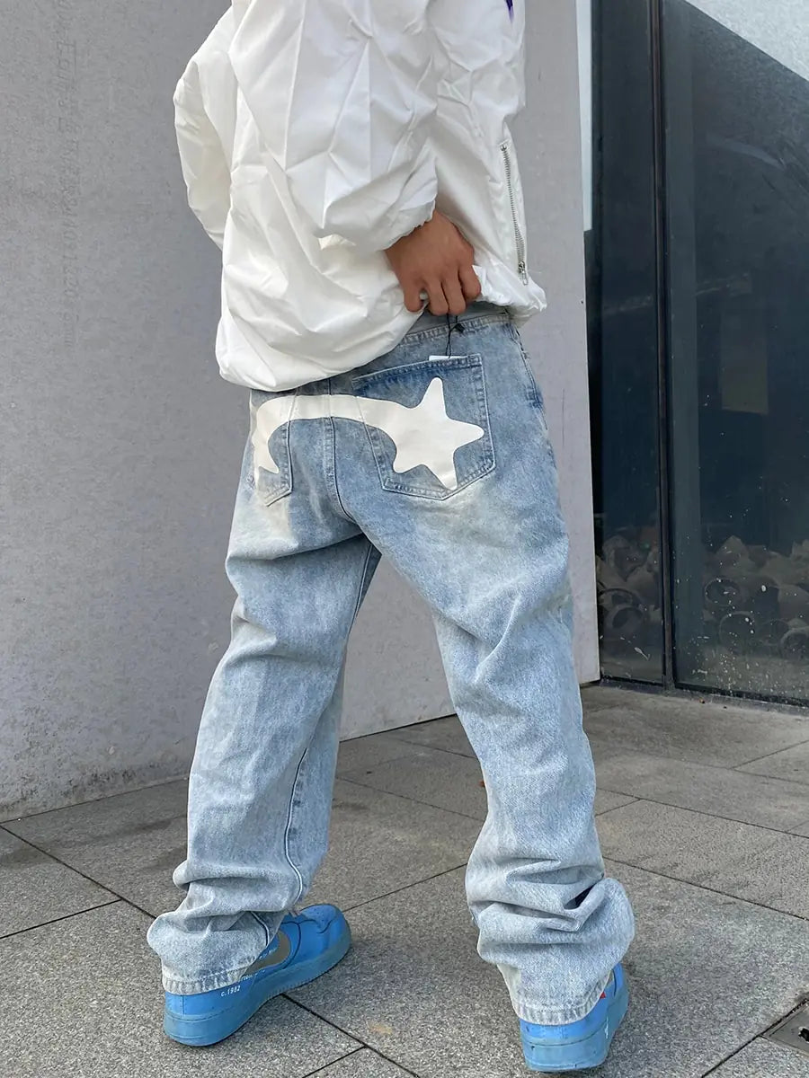 Designer Star Print Pants Nestify