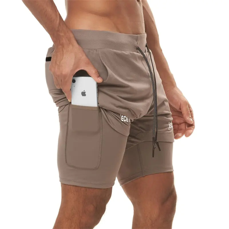 2 in 1 Double Layer Shorts Nestify