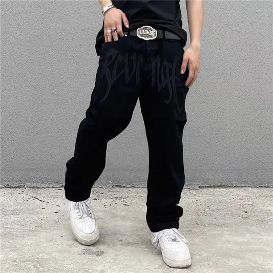 Streetwear Embroidery Baggy Jeans Nestify