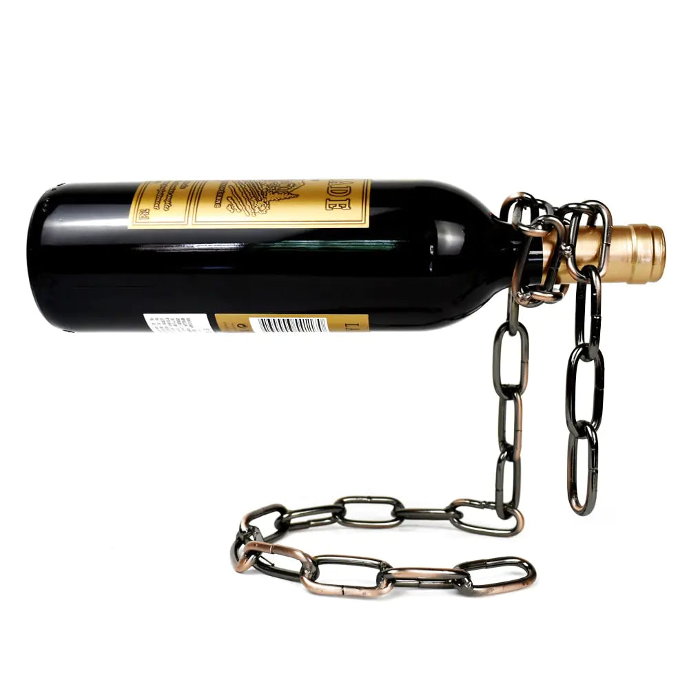 Metal Chain Hanging Wine Rack Nestify