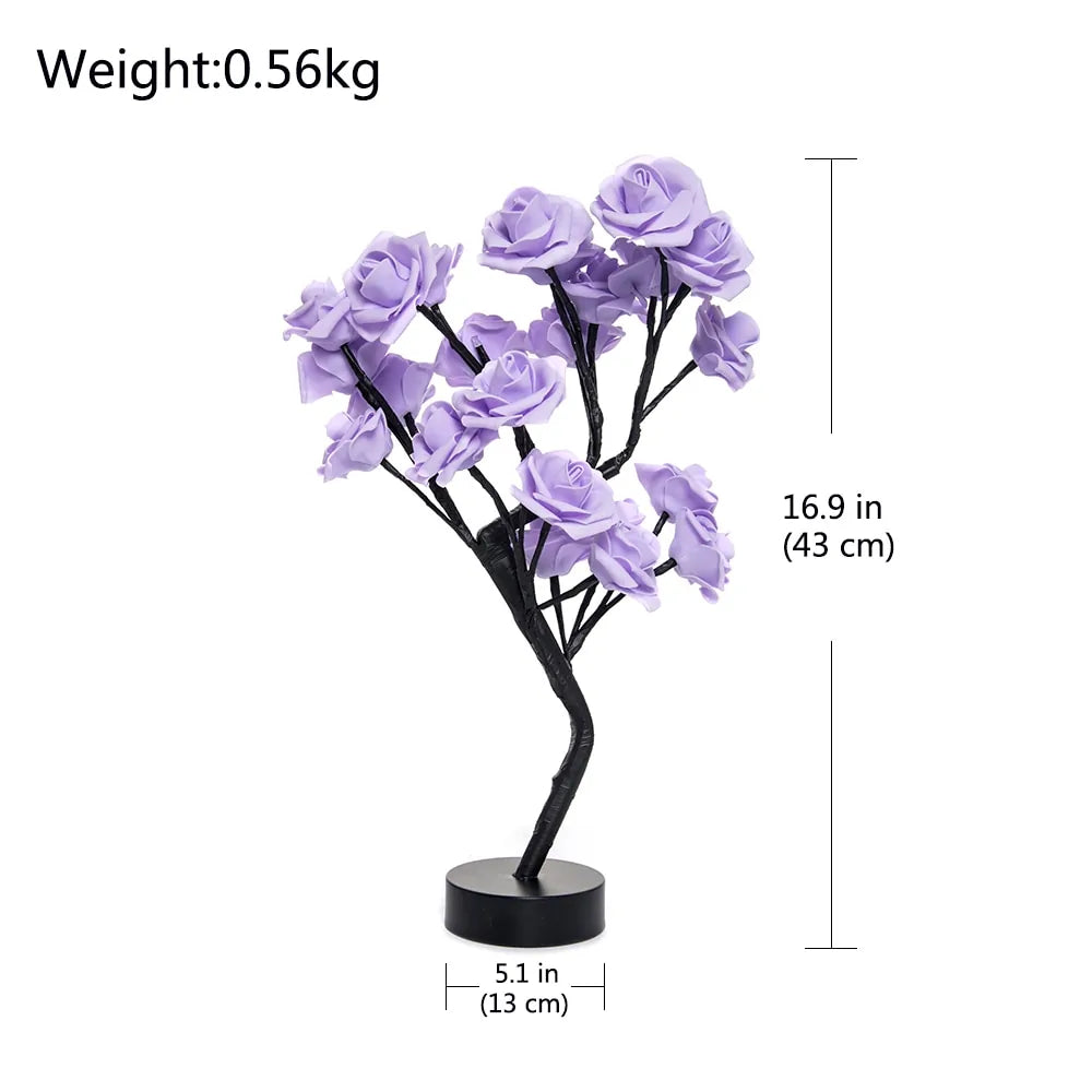 LED Rose Flower Table Lamp Nestify