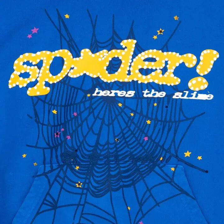 Spider Web Letter Printed Hoodies Nestify